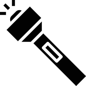 construcción de herramientas de linterna - icono sólido vector