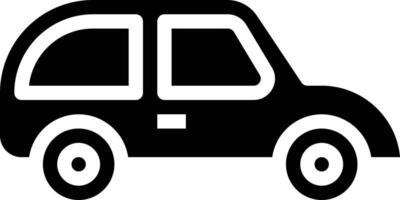 car transportation automobile - solid icon vector