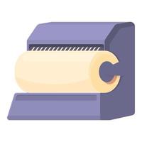 Manufacture thread production icon, cartoon style vector