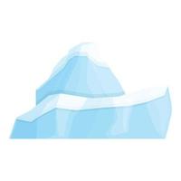 vector de dibujos animados del icono del iceberg del norte. iceberg