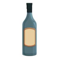 Wine bottle icon cartoon vector. Cellar winery vector