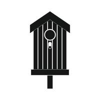 Nesting box icon, black simple style vector
