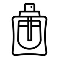 icono de perfume de hombre, estilo de esquema vector