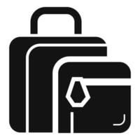 Lunch bag icon, simple style vector