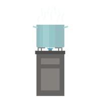 Cooking food icon, flat style vector