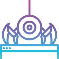 crawl spider robot website seo - gradient icon vector
