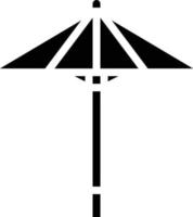 wagasa umbrello rain rainy japan - solid icon vector