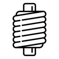 Machine coil icon, outline style vector