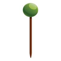 Toothpick icon, cartoon style vector
