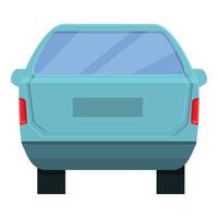 Closed trunk car icon, cartoon style vector