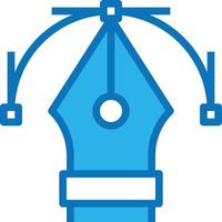 vector draw creative - blue icon
