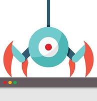 crawl spider robot website seo - flat icon vector