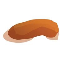 Dune stone icon, cartoon style vector