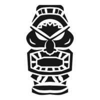 Totem idol icon, simple style vector