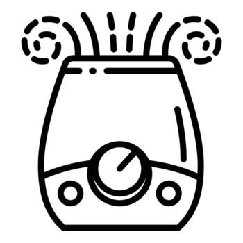 Diffuser humidifier icon, outline style vector
