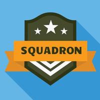 Air squadron logo, flat style vector