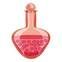 Perfume bottle icon cartoon vector. Cosmetic water vector