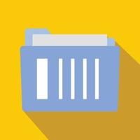File folder flat icon vector