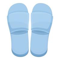 Spa slippers icon cartoon vector. Fabric bath