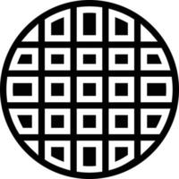 waffle food bakery - solid icon vector