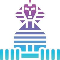 great sphinx egypt landmark sphinx ancient - solid gradient icon vector