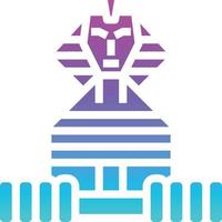 great sphinx egypt landmark sphinx ancient - solid gradient icon vector