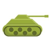 Tank toy remote control icon, cartoon style vector