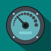 Speedometer icon in flat style vector