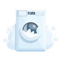 icono de lavadora rota de tubería, estilo de dibujos animados vector