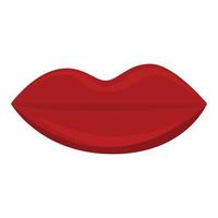 Lips sense icon, cartoon style vector