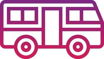 transport vehicle bus city automobile public transport transportation architecture and city - gradient icon vector