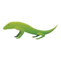 Reptile lizard icon, cartoon style vector