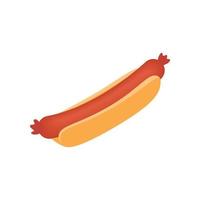 Two sausage isometric 3d icon vector