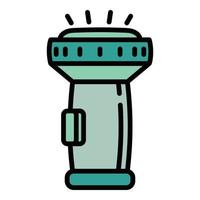 Snorkeling flashlight icon, outline style vector