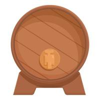 Wood bar icon cartoon vector. Wine cellar vector