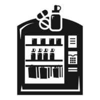 Medical vending machine icon, simple style vector