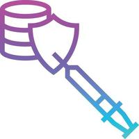 desarrollo de software de protección de inyección sql - icono de gradiente vector