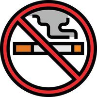no smoking transportation - filled outline icon vector