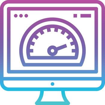 optimization boost speed website seo - gradient icon vector