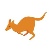 Australian kangaroo icon, isometric 3d style vector