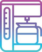 coffee machine drink beverage kitchen - gradient icon vector