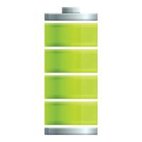 Save battery energy icon cartoon vector. Charge level vector