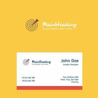 Dart logo Design with business card template Elegant corporate identity Vector