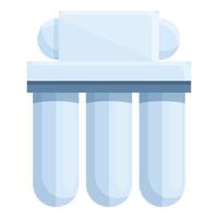 Osmosis system icon cartoon vector. Water filter vector