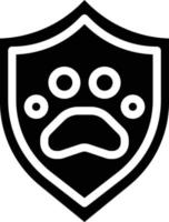 protection animal species save ecology - solid icon vector