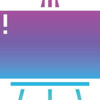 canvas draw paint creative - solid gradient icon vector