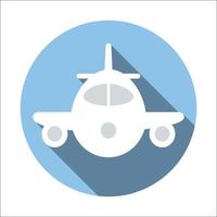 Plane flat icon vector