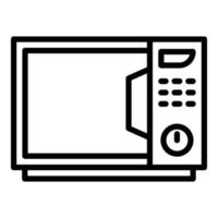 Kitchen microwave icon, outline style vector