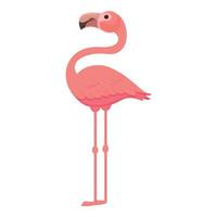 Pretty flamingo icon cartoon vector. Tropical bird vector