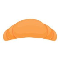 Takeaway croissant icon, cartoon style vector